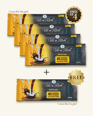 Healthy Cocoa Bar with No Added Sugar - 35 gms (Pack of 4)+(One 15GMS FREE)