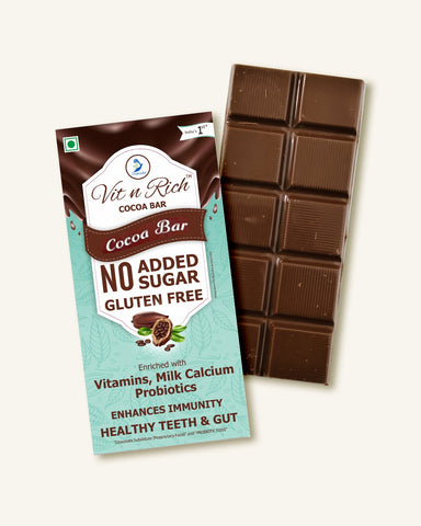 Healthy Cocoa Bar  -50 grams No added Sugar