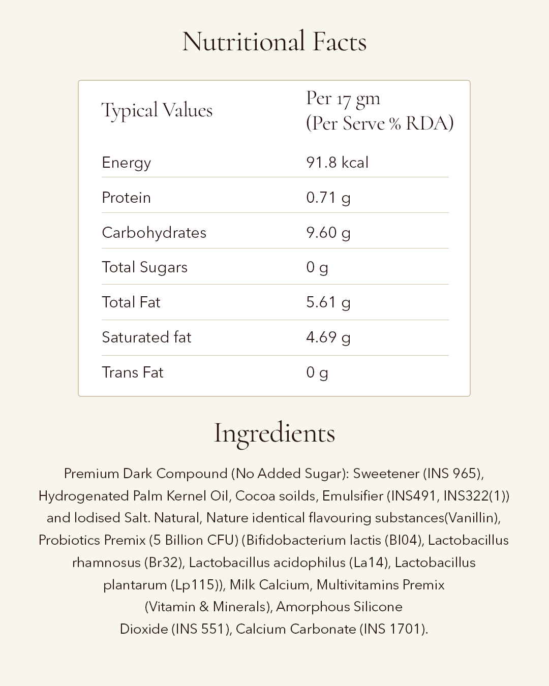 Cocoa Bar with No Added Sugar - 15 gms (Pack of 4)