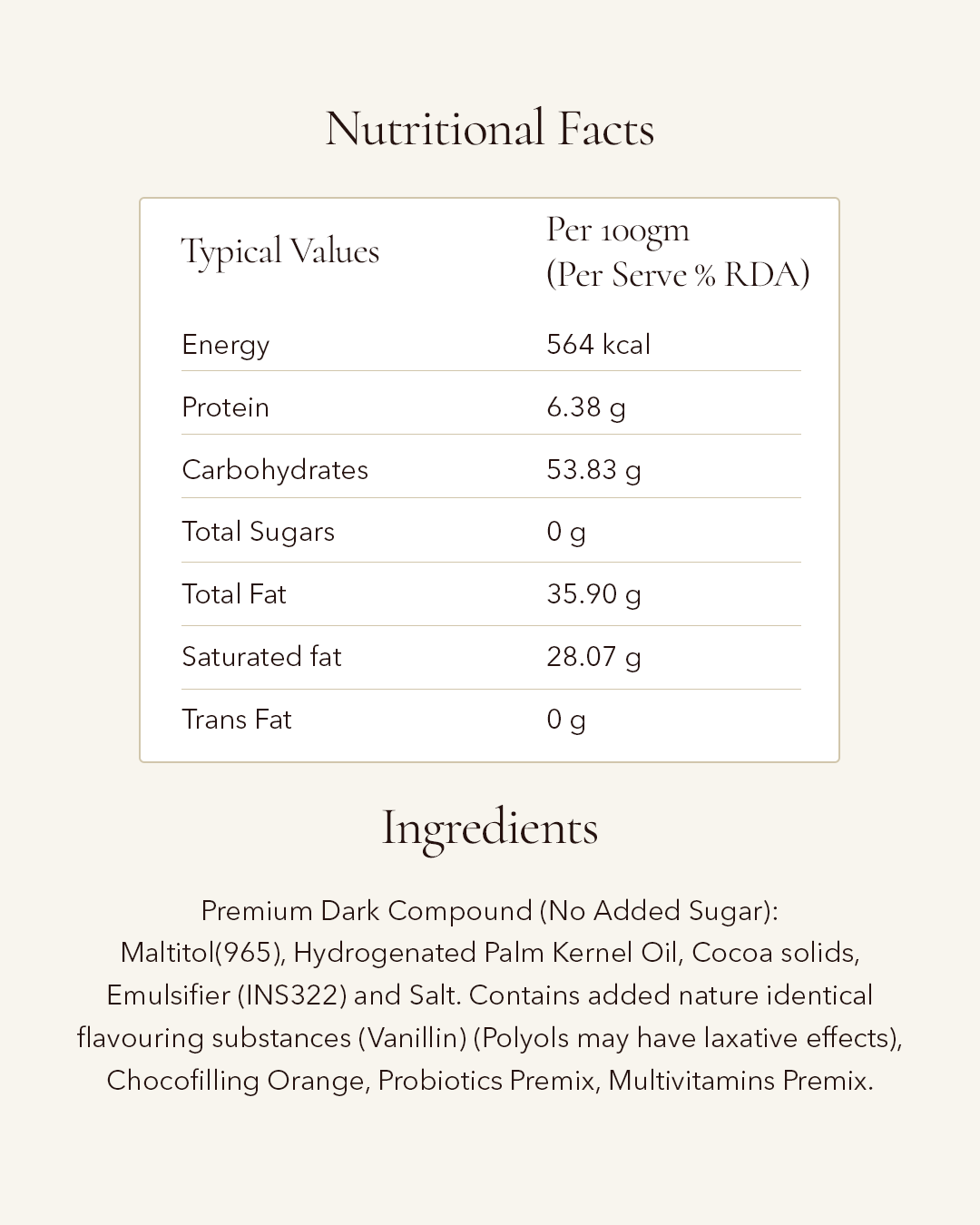 Heart-Shaped Centre-Filled Orange Choco : No Sugar