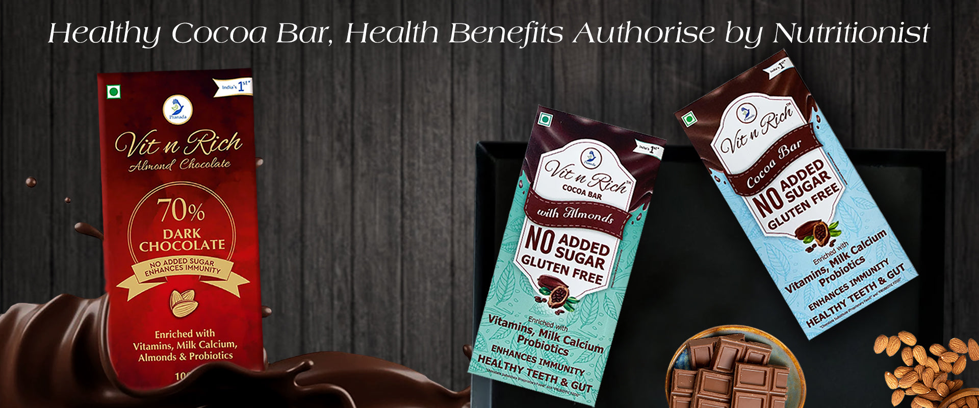 Healthy Chocolate Bars,Health Benefits authorize by Nutritionist
