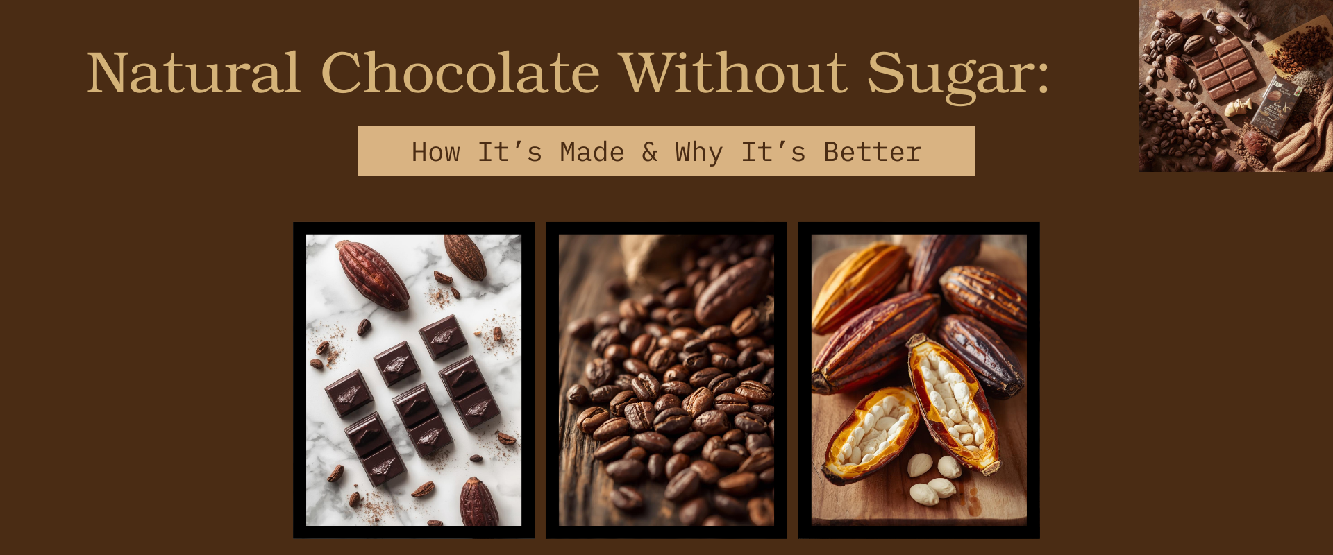 Natural Chocolate Without Sugar: How It’s Made & Why It’s Better