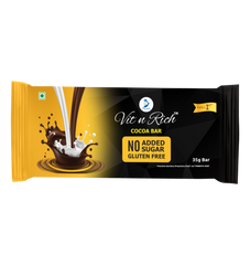 Healthy Cocoa Bar with No Added Sugar - 35 gms (Pack of 4)+(One 15GMS FREE)