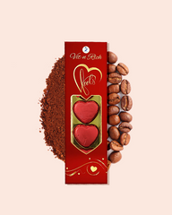 Heart-Shaped Centre-Filled Coffee Choco : No Sugar