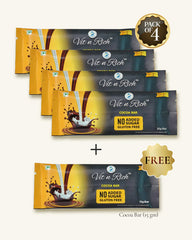 Healthy Cocoa Bar with No Added Sugar - 35 gms (Pack of 4)+(One 15GMS FREE)