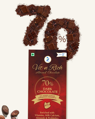 Pure Sugar Free 70% Dark Chocolate 100grams