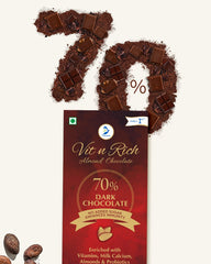 Pure Sugar Free 70% Dark Chocolate 100grams