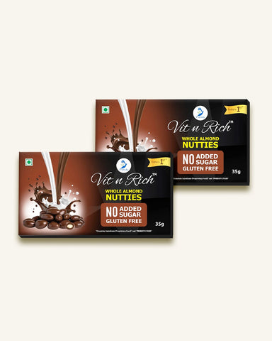 Almond Nutties 35 gms - 0% sugar - Pack Of 2