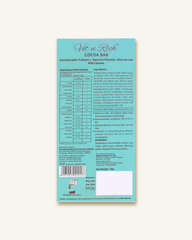 Healthy Cocoa Bar with almonds -50 grams No added Sugar
