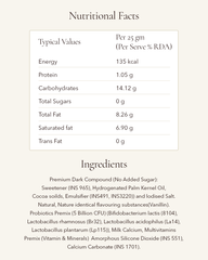 Healthy Cocoa Bar with almonds -50 grams No added Sugar