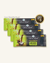Healthy Cocoa Bar with almonds - 15 grams (Pack of 4)