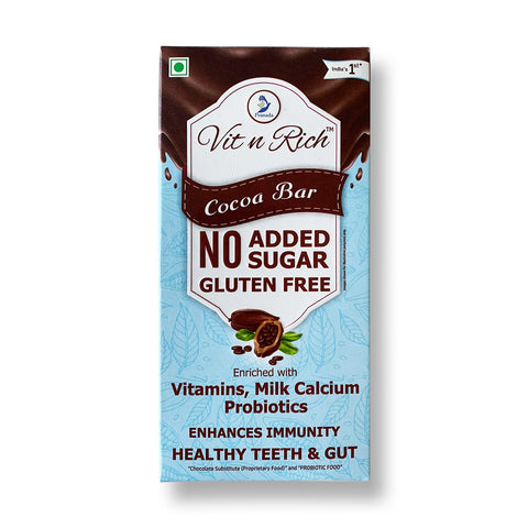 Healthy Cocoa Bar with No Added Sugar 50gms